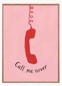 Stampa digitale incorniciata Call Me Never