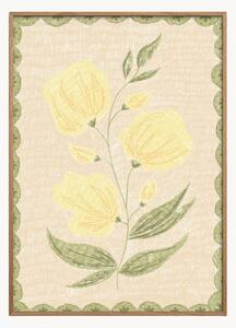 Stampa digitale incorniciata Butter Yellow Flowers No. 03