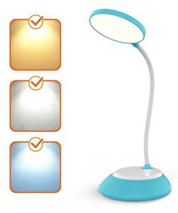 LED Lampada da tavolo ricaricabile dimmerabile VISUA LED/5W/5V 3000-5000K 1200 mAh blu