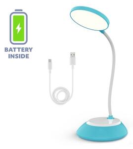 LED Lampada da tavolo ricaricabile dimmerabile VISUA LED/5W/5V 3000-5000K 1200 mAh blu