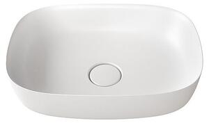Lavabo Kolpa ALEXIS, modello LUX 500 ON, in materiale KERROCK, finitura lucida, dimensioni 108 cm