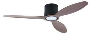 ZEVENTI - Ventilatore da soffitto LED VENTORA LED/24W/230V Wi-Fi Tuya nero/noce + telecomando