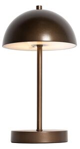 Lampada da tavolo per esterno bronzo scuro ricaricabile dimmerabile in 3 fasi - Keira