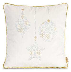 Federa natalizia in velluto decorata con motivi dorati Šírka: 45 cm | Dĺžka: 45 cm