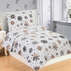 Set copripiumino e federa in micropile per letto singolo 140x200 cm Nord Flake – My House