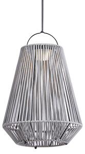 Lampada da tavolo bohémien grigia con LED dimmerabile a 3 livelli IP54 ricaricabile a energia solare - Duca