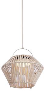 Lampada da tavolo bohémien beige con LED dimmerabile a 3 livelli IP54 ricaricabile a energia solare - Duco