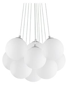 Ideal Lux - Lampadario sospeso con cavi MAPA, 11xE14/40W/230V, diam. 58 cm, bianco
