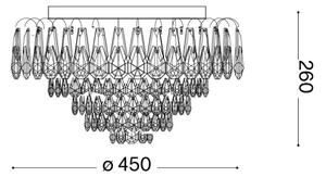 Ideal Lux - Plafoniera LED di cristallo MAGNOLIA 7xG9/3W/230V