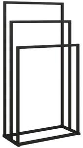 HOMCOM Portasciugamani da Terra a 3 Bracci Autoportante in Acciaio, 45x21.5x85 cm | Aosom Italy