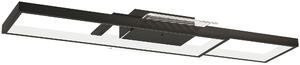 HOMCOM Lampada LED a Soffitto Dimmerabile 3000-6000K con Telecomando e Interruttore, 70x30 cm, Nero | Aosom Italy