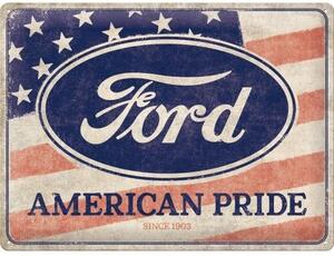 Cartello in metallo Ford - American Pride, (40 x 30 cm)
