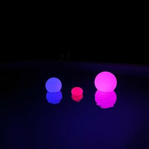 Sfera Led Ball luminosa decorativa da giardino 1W RGBW 40×39 cm IP67 a batteria 1 lampada Grande V-TAC