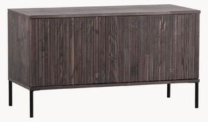 Mobile TV in legno con frontale millerighe New Gravure