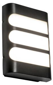 Applique moderna nera con LED IP44 - Gaev