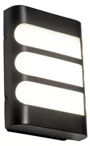 Applique moderna nera con LED IP44 - Gaev