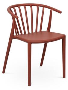Sedia da esterno marrone in plastica Capri – Bonami Essentials