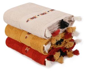Set di asciugamani tipo terry in cotone 3 pz 50x90 cm Asorti – Foutastic