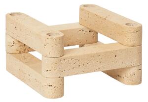 Newel Modular Portacandele Set Travertine - Ferm Living