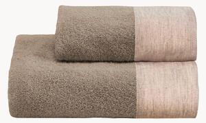 Set di 2 asciugamani in cotone lavato Washed