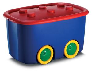 Scatola per bambini blu in plastica 58x39x32 cm Funny Box – KIS
