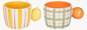 Set di 2 tazze con manico agrumi Fruit Life 2 pz