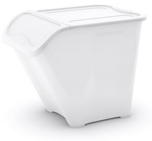 Scatola con coperchio bianca in plastica 55x39x46 cm All In Box – KIS