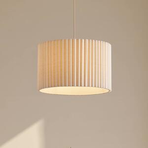 Lampada a sospensione Libbie Lindby, dimmerabile, Crema / Ambra, Soggiorno / Sala da pranzo, Tessuto / Stoffa / Seta, Scandinavo, Lampada a sospensione