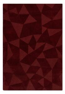 Tappeto burgundy in lana tessuto a mano 120x170 cm Shard Red – Flair Rugs