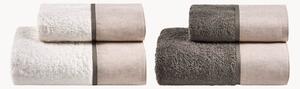 Set di 4 asciugamani in cotone Code Washed