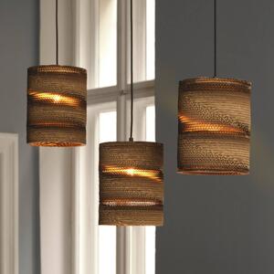 OSRAM Lampada a sospensione CYLINDER, dimmerabile, Marrone / Ruggine, Soggiorno / Sala da pranzo, Carta / Lunolit / Lunopal, Lampada a sospensione