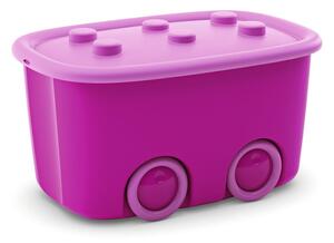 Scatola per bambini rosa in plastica 58x39x32 cm Funny Box – KIS
