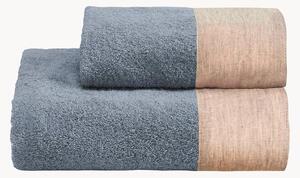 Set di 2 asciugamani in cotone Washed