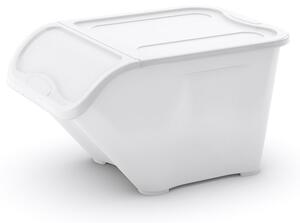 Scatola con coperchio bianca in plastica 55x39x32 cm All In Box – KIS