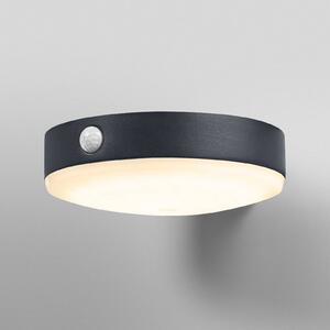 OSRAM applique a sensore LED ENDURA STYLE TOSSA Solar 16 cm 830, Nero, Alluminio, Moderno, Lampada solare da esterni