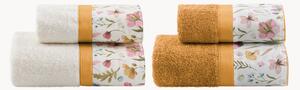Set di 4 asciugamani in cotone Jane