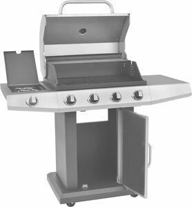 VidaXL Grill a Gas Argento Acciaio Inox