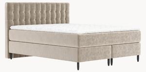 Letto boxspring in velluto fatto a mano Sorrento, alt. 4 cm