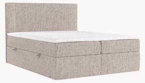 Letto boxspring fatto a mano con contenitore Lapit, H2