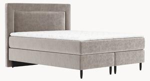 Letto boxspring in velluto fatto a mano Laguno, H4