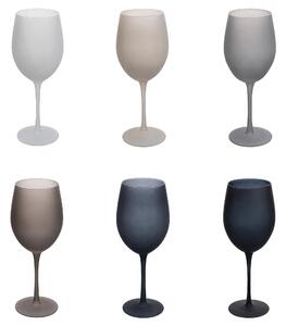 Set 6 calici Happy Hour Stones In vetro Effetto ghiaccio Misure: � 8,5 x h. 24 cm Lavaggio a mano Non utilizzabili in microonde Capacit�: 650 ml di 6 calici in 6 diverse sfumature
