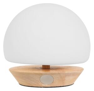 Steinhauer - lampada da tavolo - Ancilla - naturale - vetro legno - Ø 17cm - G9 - 7932BE