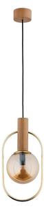 Lampadario a sospensione con filo MUFI 1xE14/10W/230V oro/beige
