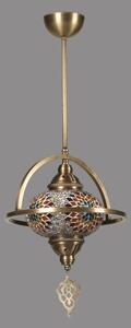 Lampadario a stelo YENI 1xE27/40W/230V bronzo