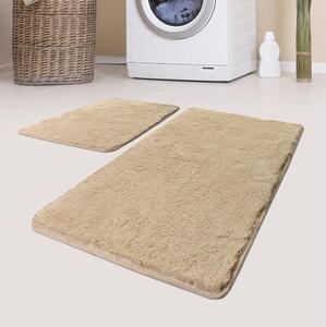 SET 2x Tappeto da bagno 60/100 cm beige