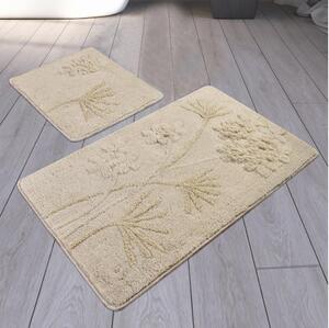 SET 2x Tappeto da bagno ORKIDE 60/100 cm beige