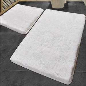 SET 2x Tappeto da bagno 60/100 cm bianco