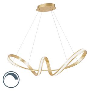 Lampada a sospensione design oro LED 90 cm - BELINDA