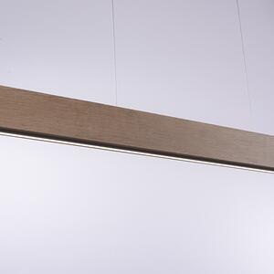 Lampada a sospensione in legno 121 cm con LED con telecomando - Ajdin