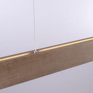Lampada a sospensione in legno 121 cm con LED con telecomando - Ajdin